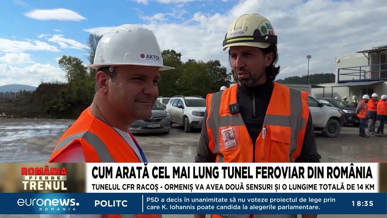 CFR Racoș - Ormeniș, cel mai lung tunel feroviar din România, va avea 2 sensuri și lungimea de 14 km