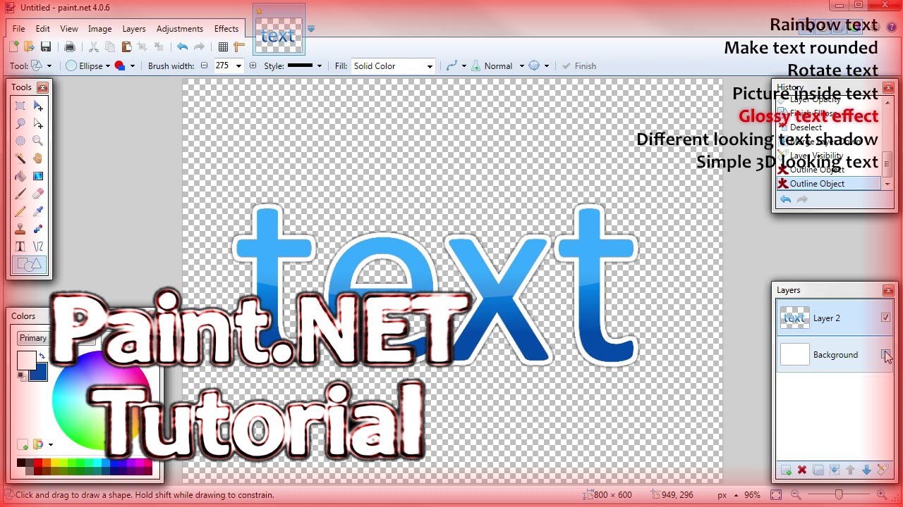 Paint.NET S04 E06 | Basic text editing (part 2 of 2)