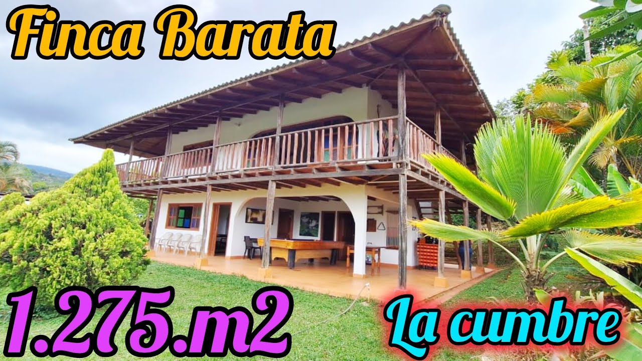 #PEDROPARRA Finca Campestre plana con dos casas La cumbre pavas campo ventas propiedades