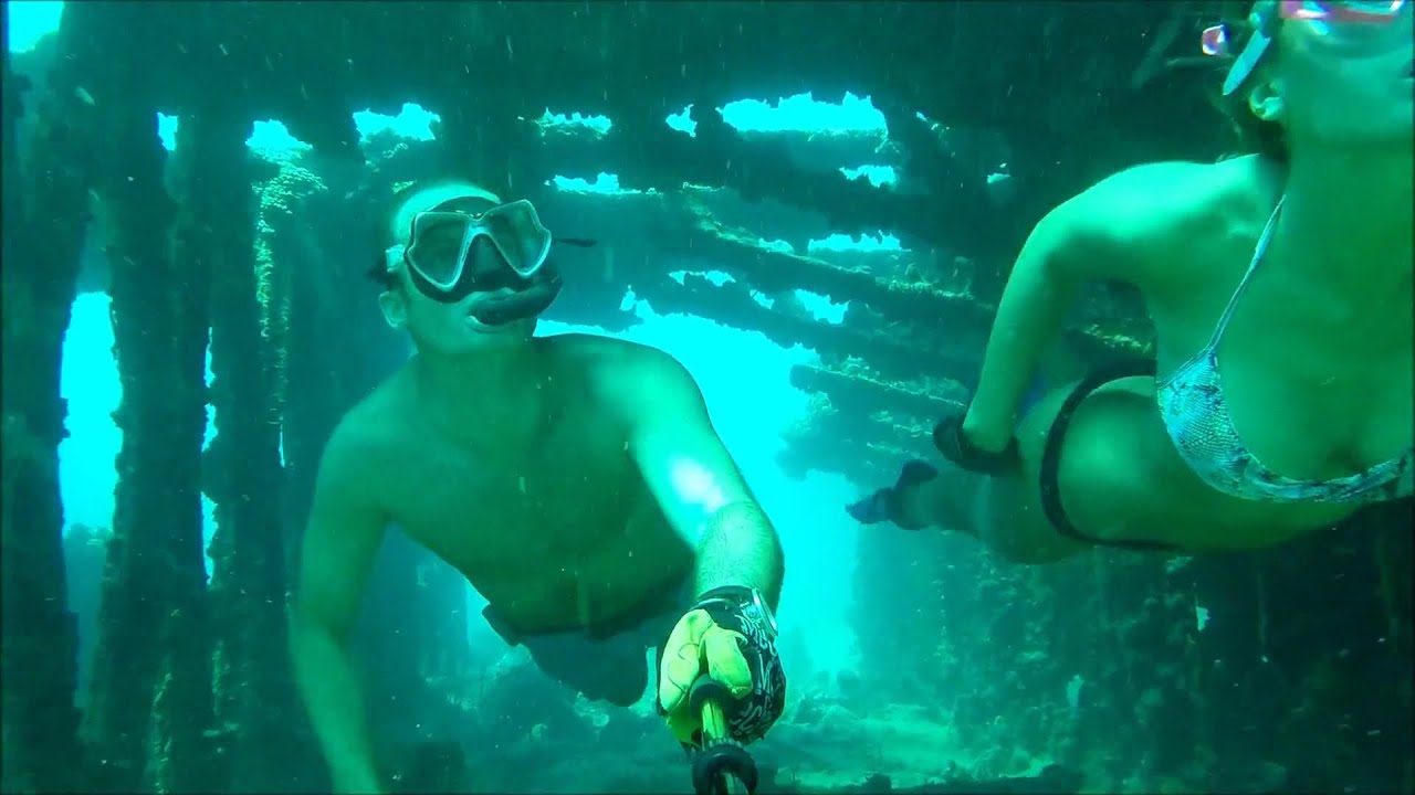 FREEDIVING ST. THOMAS USVI NAVY WRECK GOPRO