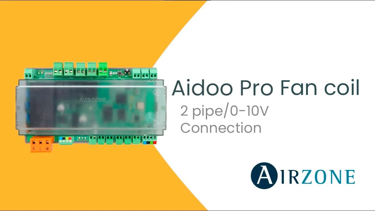 Aidoo Pro Fan coil - 2 pipe/0-10V - Connection