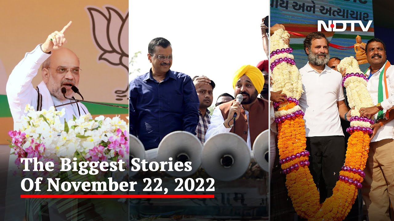 Battle For Gujarat Hots Up: BJP vs AAP vs Congress | The Biggest Stories Of November 22, 2022