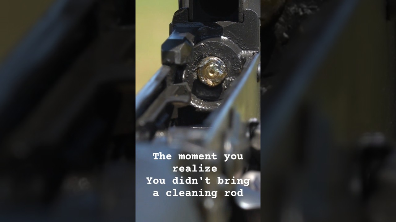 Always bring a cleaning rod when shooting AK's.