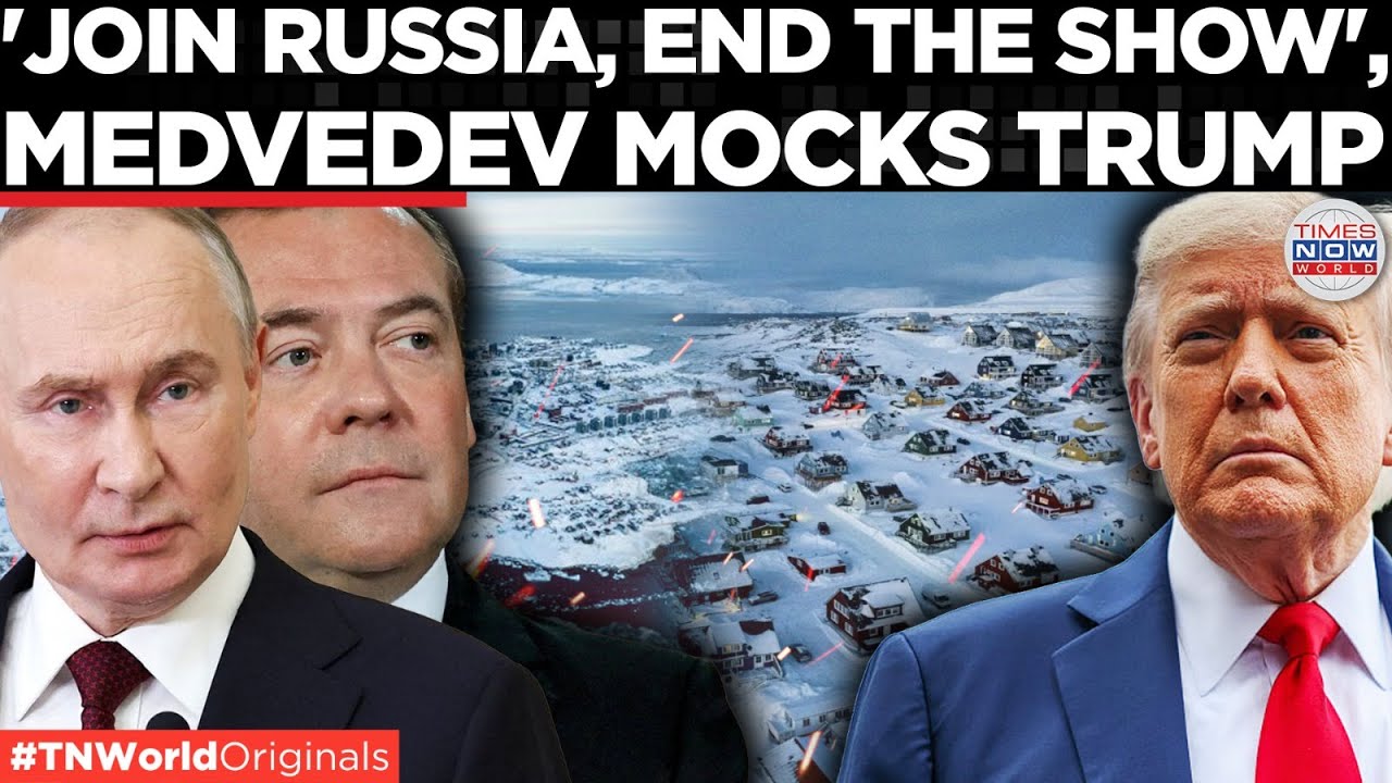 RUSSIA'S BID FOR GREENLAND! Medvedev Mocks Trump, EXTENDS Russia Offer to Greenlanders! | World News