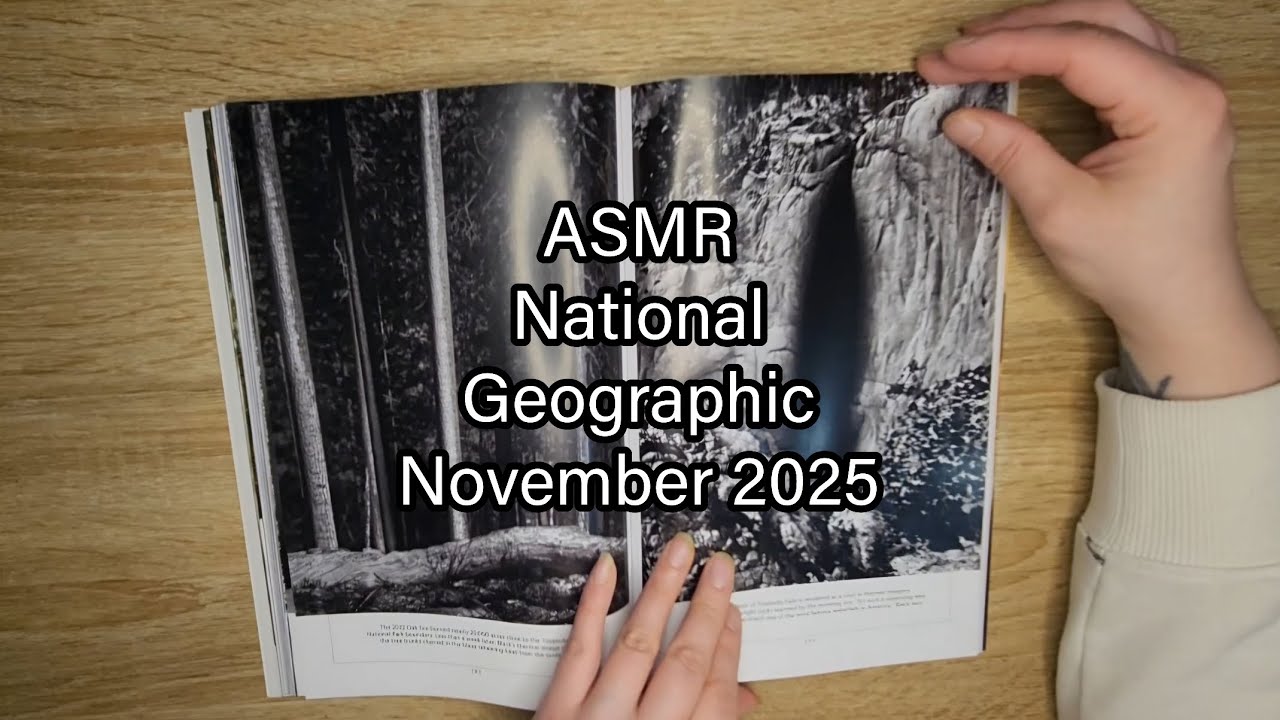 ASMR National Geographic Flip Through - November 2025