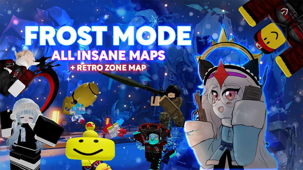 Complete FROST MODE - ALL INSANE MAPS (+ Retro Zone map) | Roblox TDS