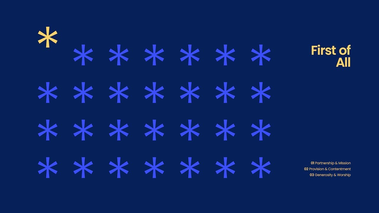 Provision & Contentment. | First Of All Week 2 | Patrick Mercado