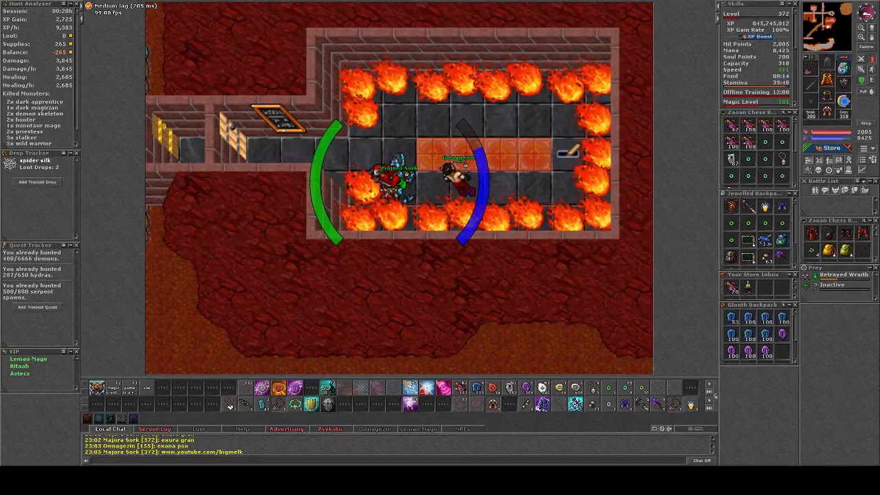 🔴 Tibia MS 370+ Magera BNY Annihilator Quest PT-BR/EN 🔴