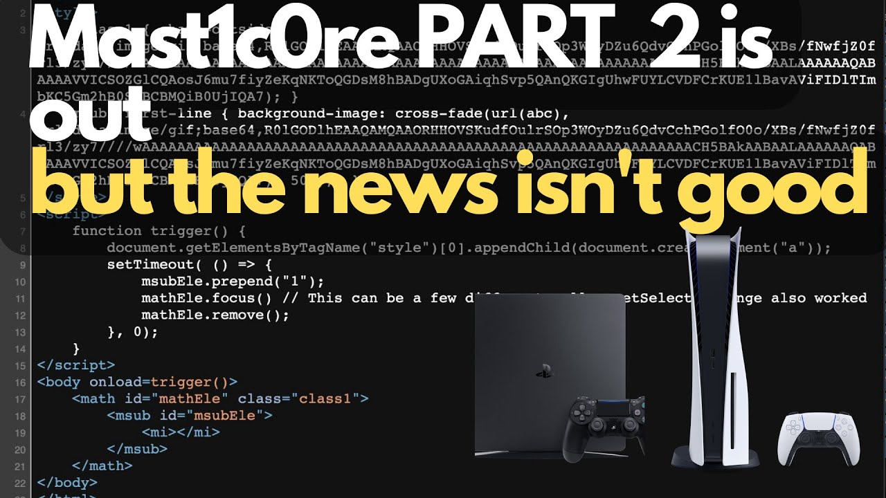 Cturt's mast1c0re part 2 is here, but it is incomplete. What do I mean? Watch here.