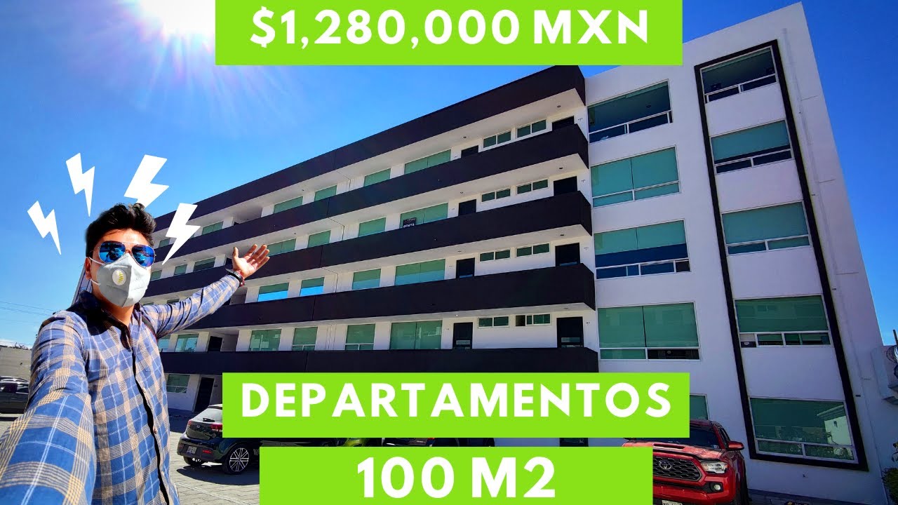 DEPARTAMENTOS en VENTA de 100 m2 por solo $1,280,000 MXN // 3 habitaciones PUEBLA, pue.