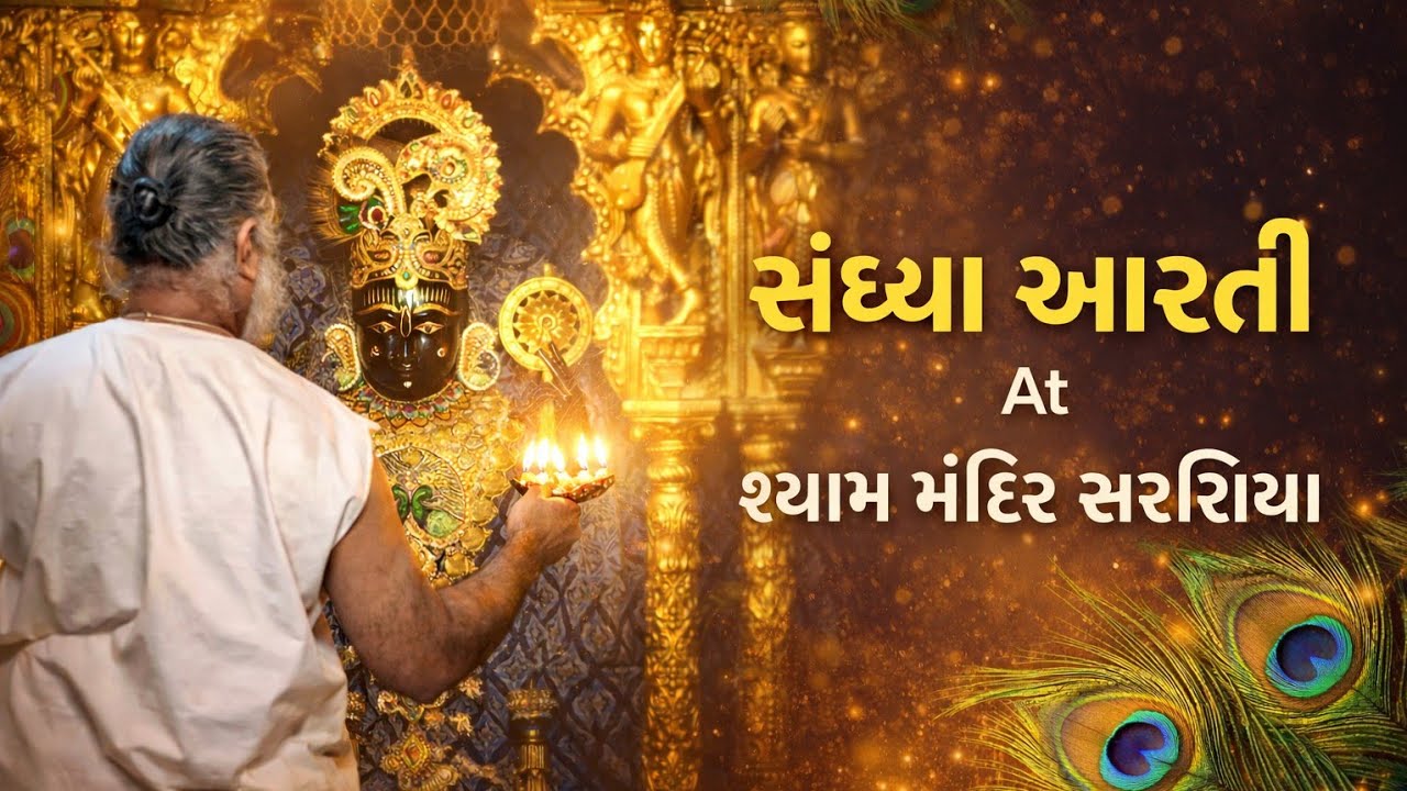 તારીખ ૮/૩/૨૦૨૬ વાર રવિવાર સંધ્યા આરતી શ્યામસુંદર સરસિયા 📍 જય શ્યામ 
