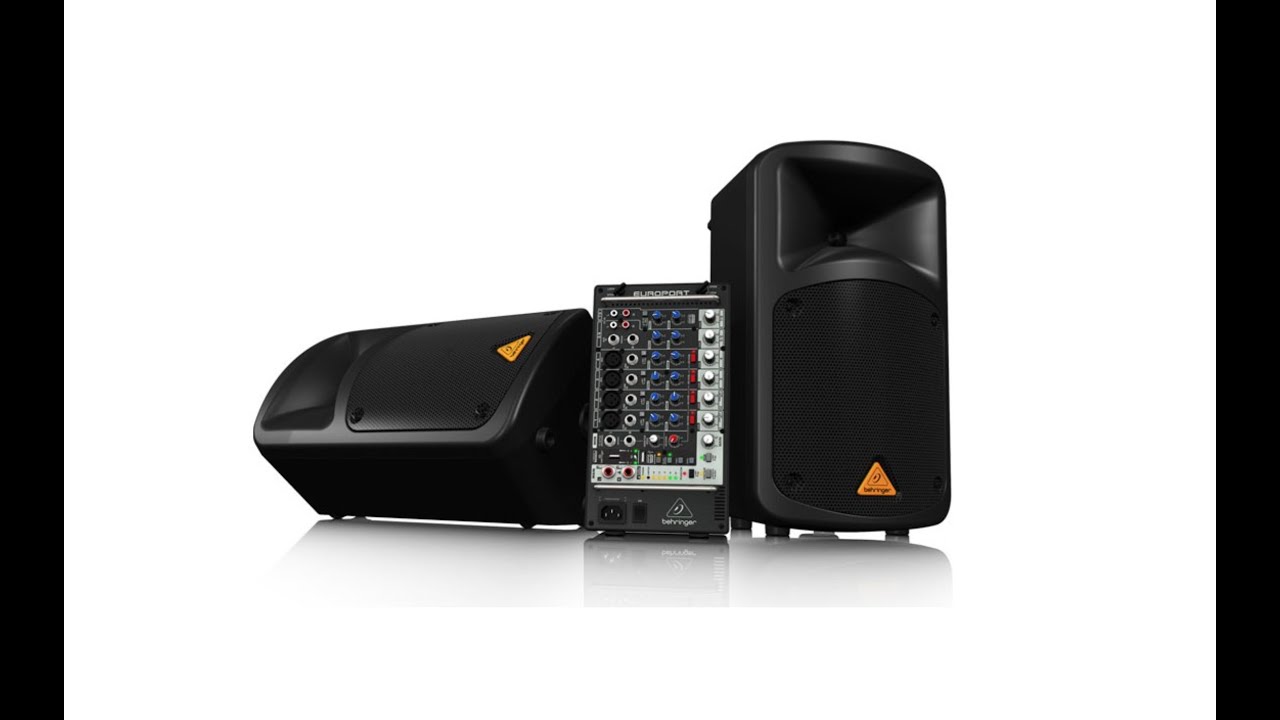EUROPORT EPS500MP3 Ultra-Compact 500-Watt 8-Channel Portable PA System