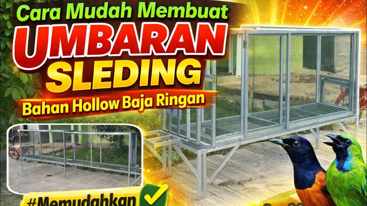 Cara Mudah Membuat Umbaran Sleding Dengan Bahan Hollow Baja Ringan