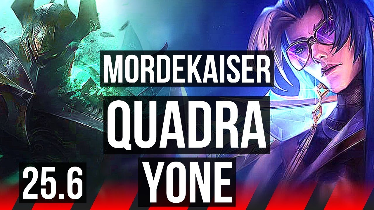 MORDEKAISER vs YONE (TOP) | Quadra, 51k DMG, 6 solo kills, 700+ games, Godlike | EUW Diamond | 25.6