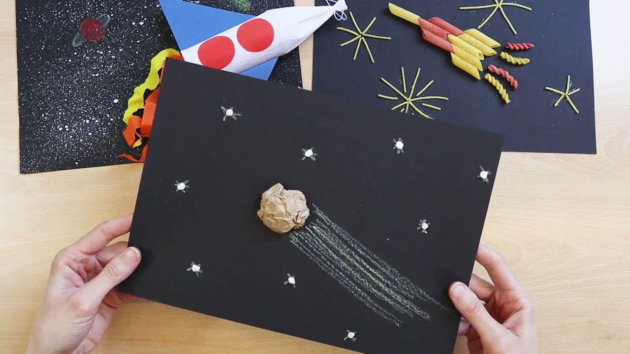 Space Crafts for Kids | Crafts for Preschoolers | Planet Craft | Paper Space Rocket | Solar System
