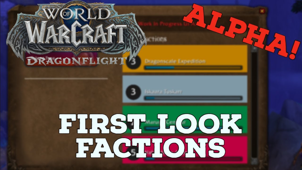 WoW Dragonflight Alpha | First Look at the Major Factions