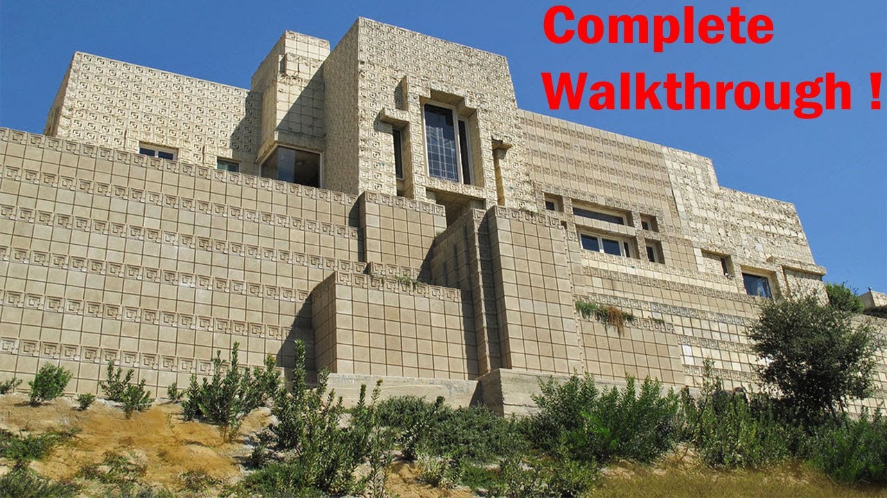 Most Complete video of Ennis House! By Frank Lloyd Wright. History, walktrough and construction.