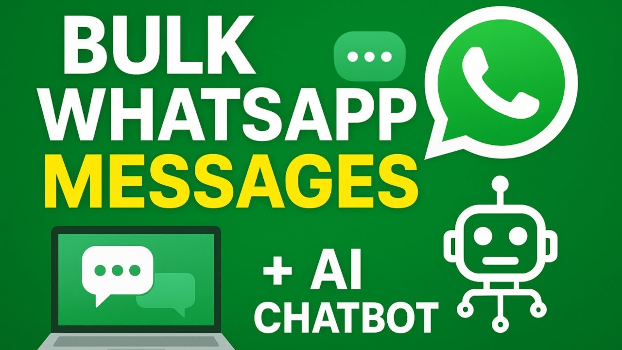 Bulk WhatsApp Messaging + AI Chatbot &mdash; Complete Setup (Hindi) | Source Code Free
