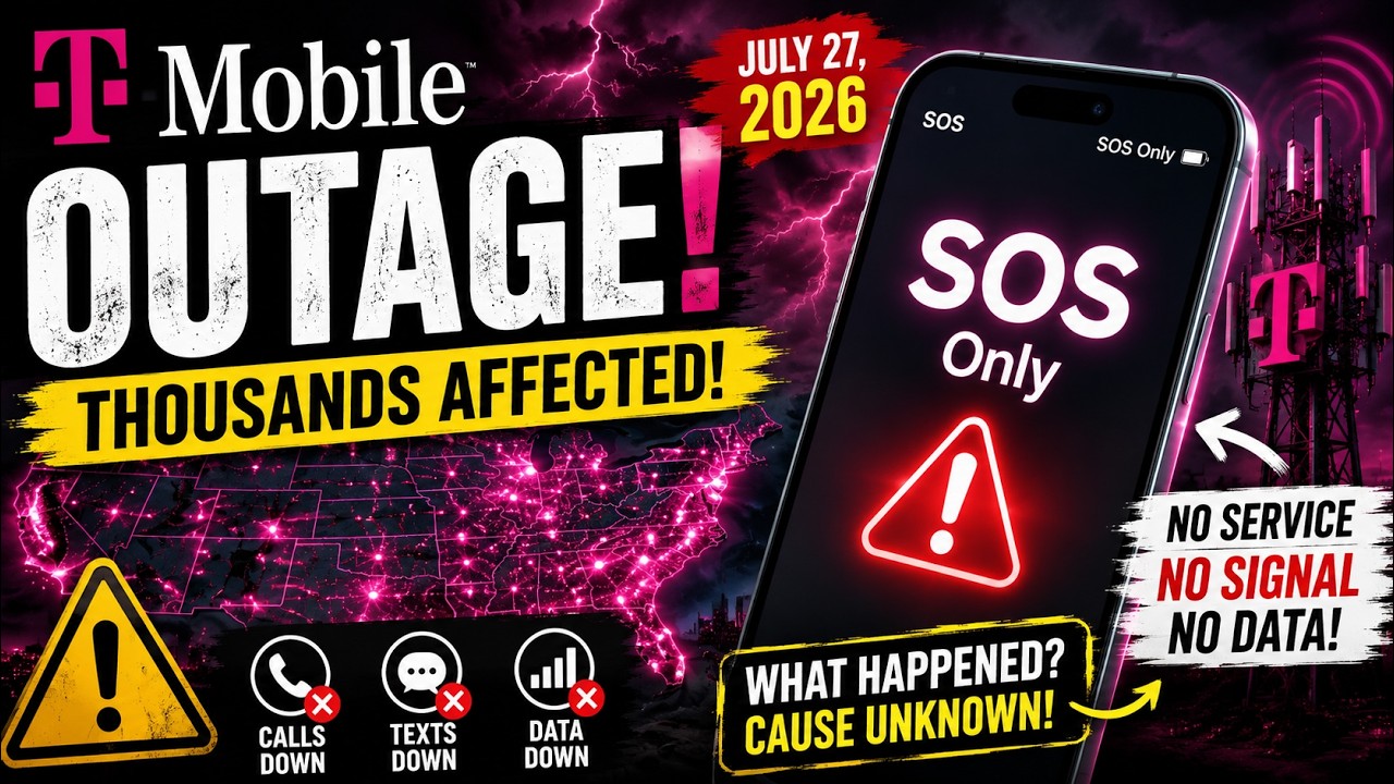 NO SERVICE! Major T-Mobile Outage Leaves Thousands Without Connection |