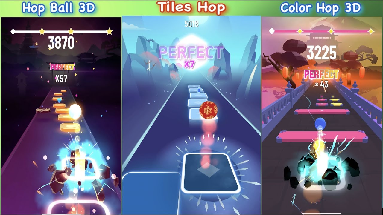 Tiles hop - Hop Ball 3D - Color Hop 3D | Bad Romance