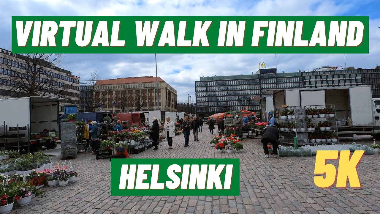 Virtual walk Helsinki Hakaniemi, Kallio and Sörnäinen. 5.3k Video