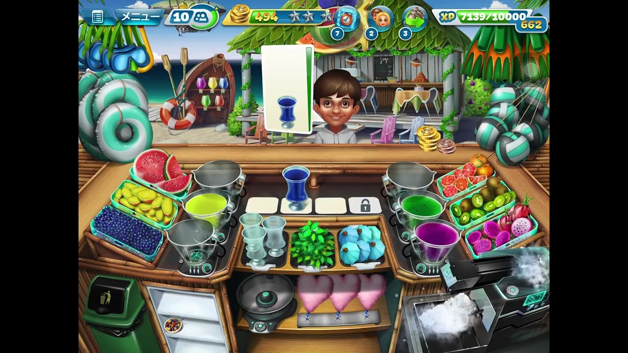 Paradise Cocktail Bar  27 ⭐️⭐️⭐️ 　cooking fever クッキングフィーバー