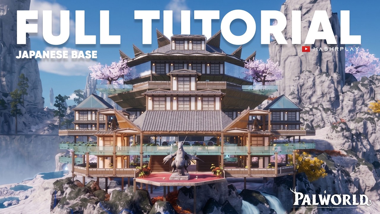 I Built the Perfect All In One Japanese Base in Palworld 1.0 Beginner Guide-Full Tutorial #palworld