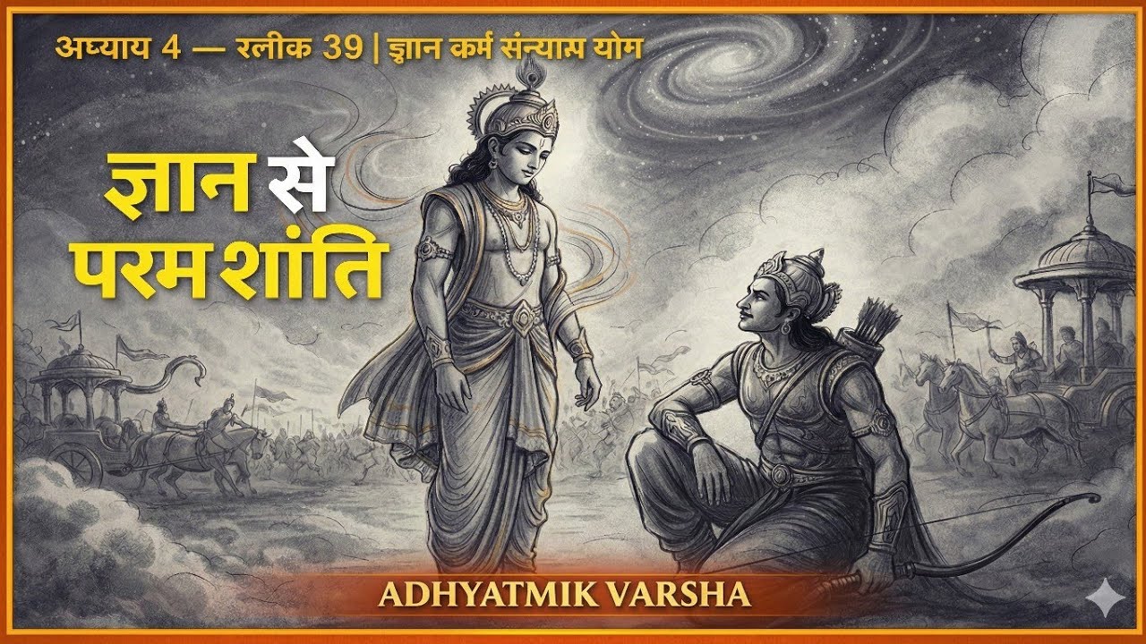 Bhagwad Gita Shloka 4.39 — ज्ञान से परम शांति | Lord Krishna’s Timeless Wisdom | AV201