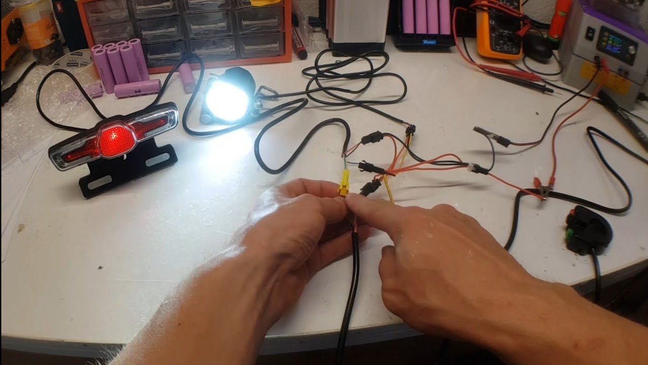 12- 48 V Ebike scheinwerfer  Blinker Bremslicht hupe