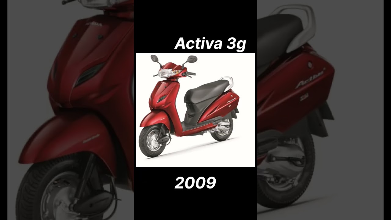 Honda Activa 1 g to 6 g evolution ( 2001 - 2022 ) 