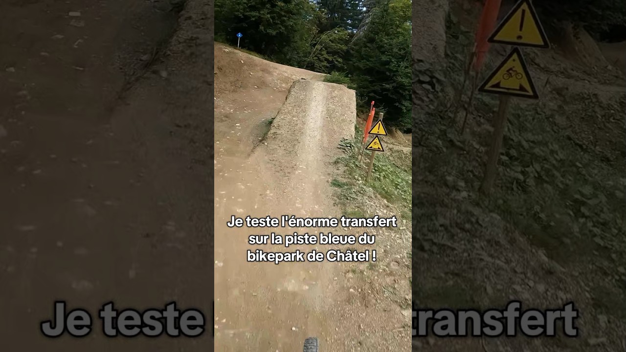 Un saut comme &ccedil;a sur une piste bleue il n'y a qu'&agrave; Ch&acirc;tel qu'on voit &ccedil;a ! #bike #mtb #vtt #downhill