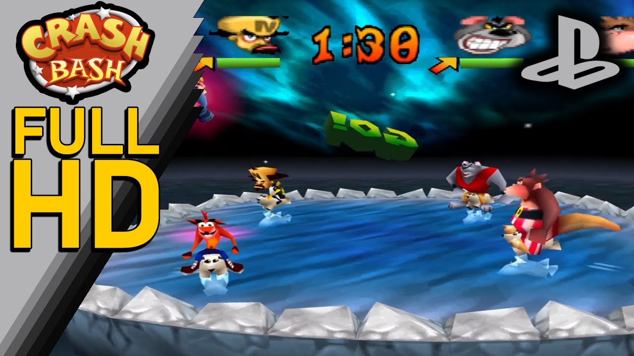 Crash Bash - FULL HD Gameplay (PS1)