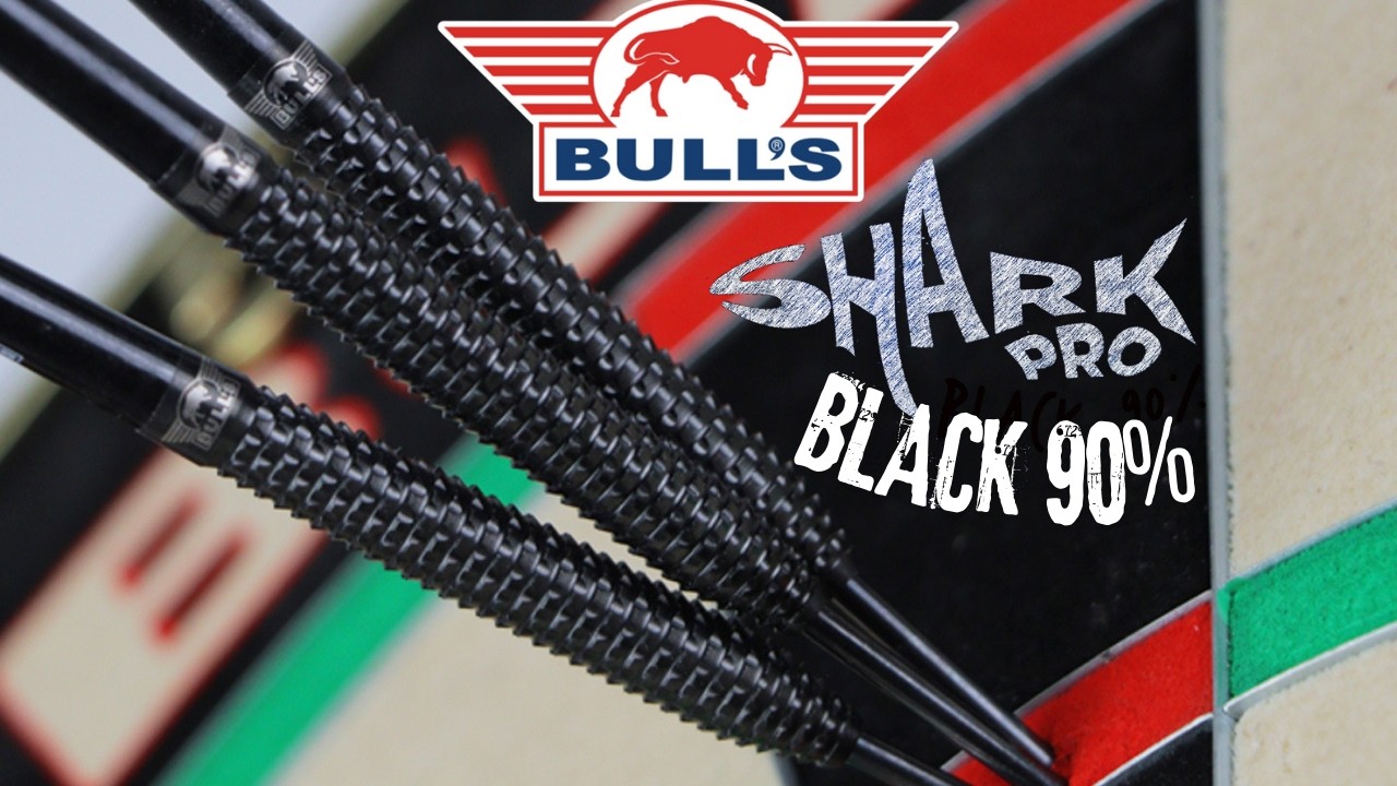 @Bull's Darts NL  Shark Pro Black - 90% Tungstène - 23g - Fléchettes Pointes Acier