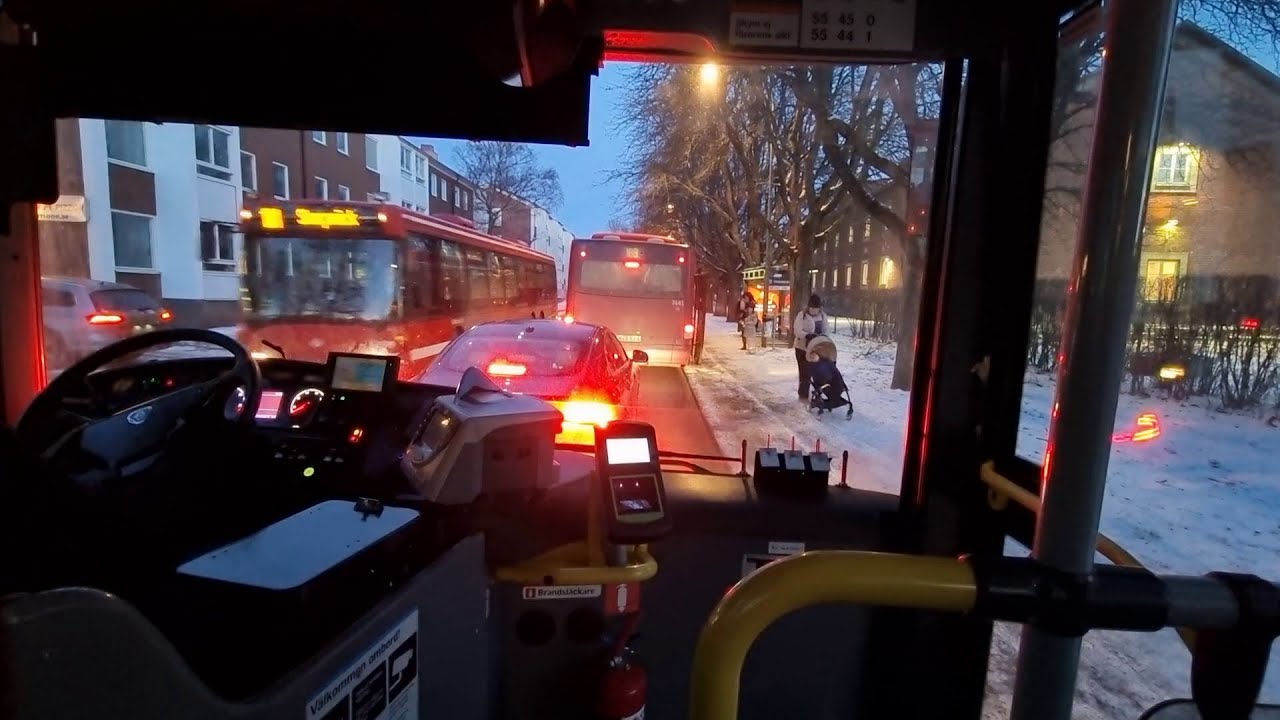 Sweden-Stockholm-Ride With SL Bus 181 From Norra Sköndal-To Farsta Centrum- SCANIA OMNILINK#203