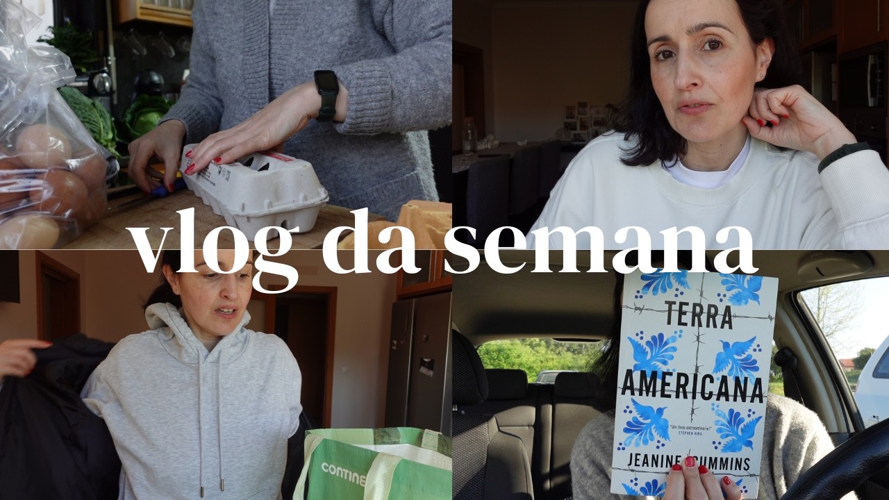 Vlog da semana | bom tempo, leituras, compras de supermercado
