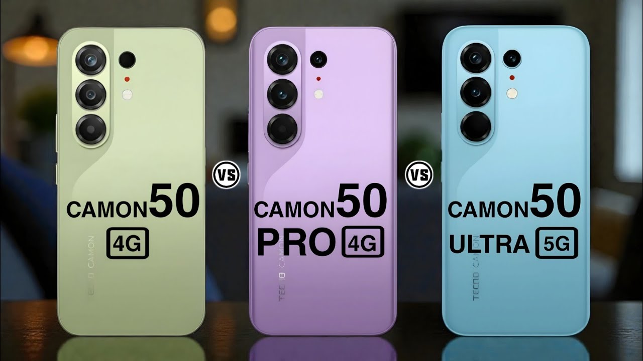 Tecno Camon 50 4G Vs Tecno Camon 50 Pro 4G Vs Tecno Camon 50 Ultra 5G  #Trakontech 