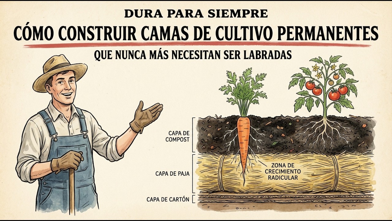 Cómo construir camas de cultivo permanentes que nunca más necesiten labranza