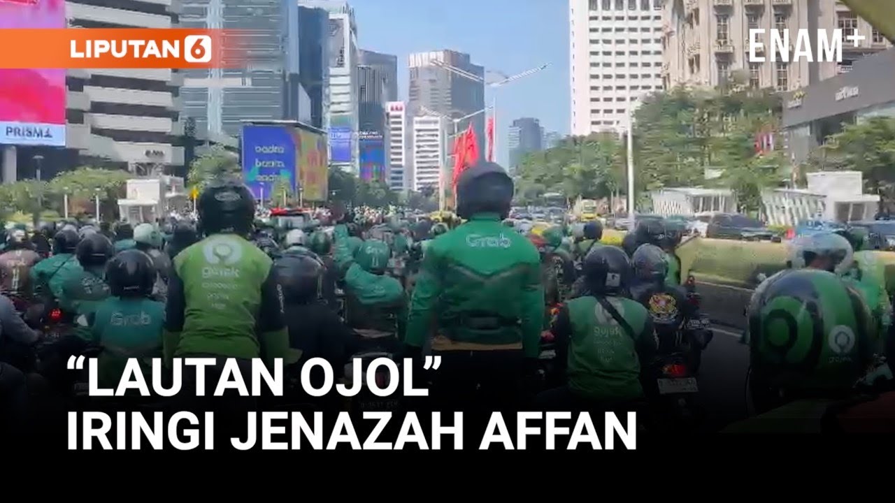 Ratusan Ojol Iringi Jenazah Affan Kurniawan, Korban Tewas Dilindas Rantis Brimob I Liputan6