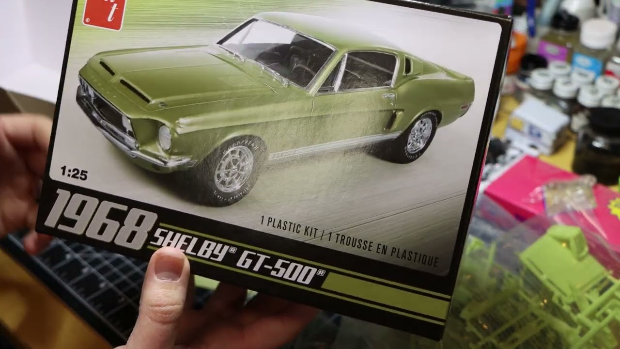 Getting back into Scale Model Cars. AMT 1968 Mustang Shelby GT-500 part 1
