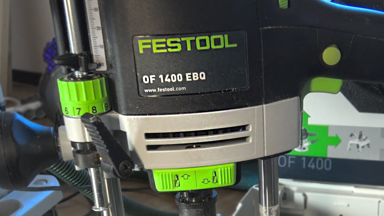 Prise en main défonceuse Festool OF 1400