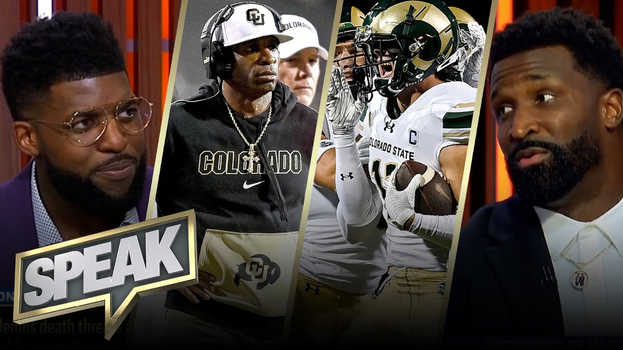 Deion Sanders condemns death threats against Colorado State's Henry Blackburn I CFB I SPEAK