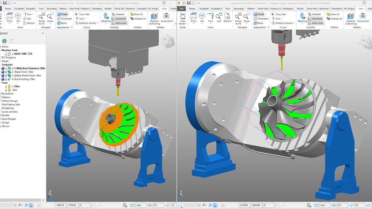 Complete 5-Axis Impeller Tutorial | PowerMill 5-Axis Toolpaths Explained