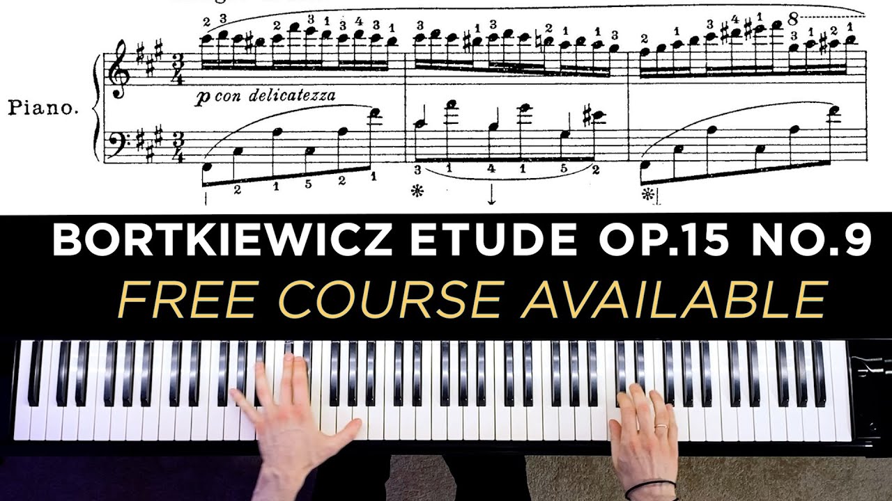 Bortkiewicz - Etude op  15 No  9 in F# minor [Denis Zhdanov]
