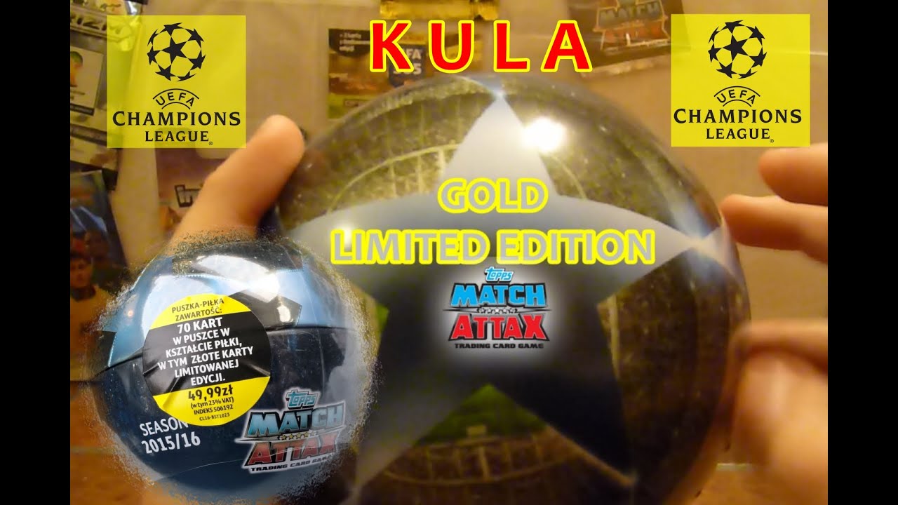 KULA - GOLD LIMITED EDITION - puszka Match Attax - karty piłkarskie Champions League - klub 100
