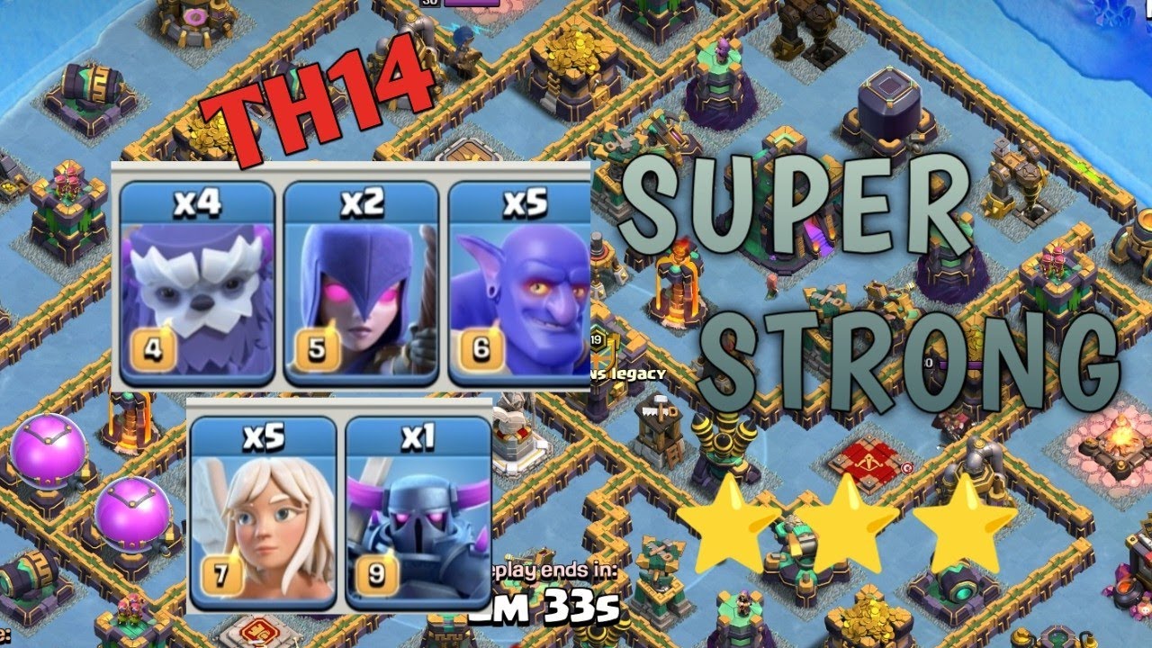 This Attack Strategy Is Rocking In TH14 | YetiBowlersSmash Super Strong | Live Legend Attacks | COC