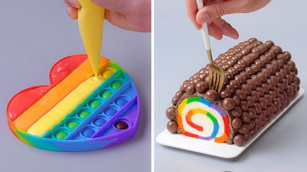 Top VIDEOS AMAZING RAINBOW CAKE Decorating Recipes | Cake Lovers