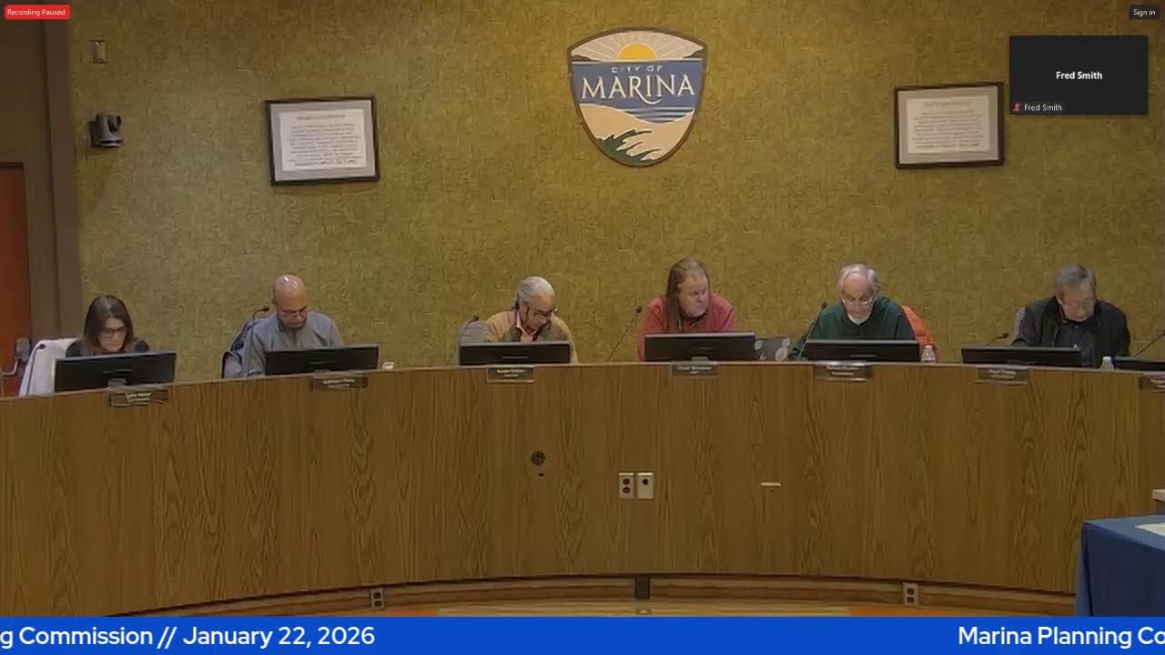 Marina Planning Commission // January 22, 2026