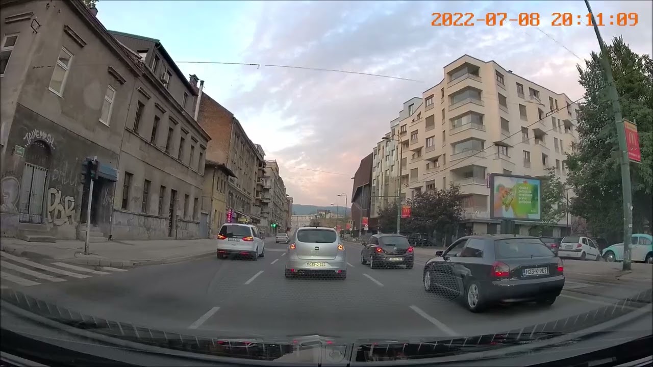 Vožnja: Kolodvorska - Koševo #dashcam #july #2022 #visitbosnia #visitsarajevo #onboardcam #bosnia