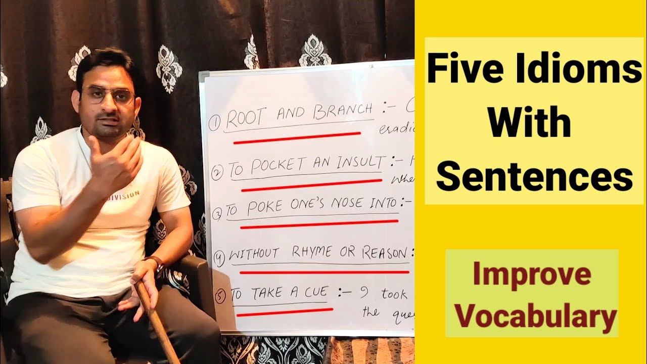 Five IDIOMS #meaning #use #examples #improve #vocabulary @englishtimewithme4029