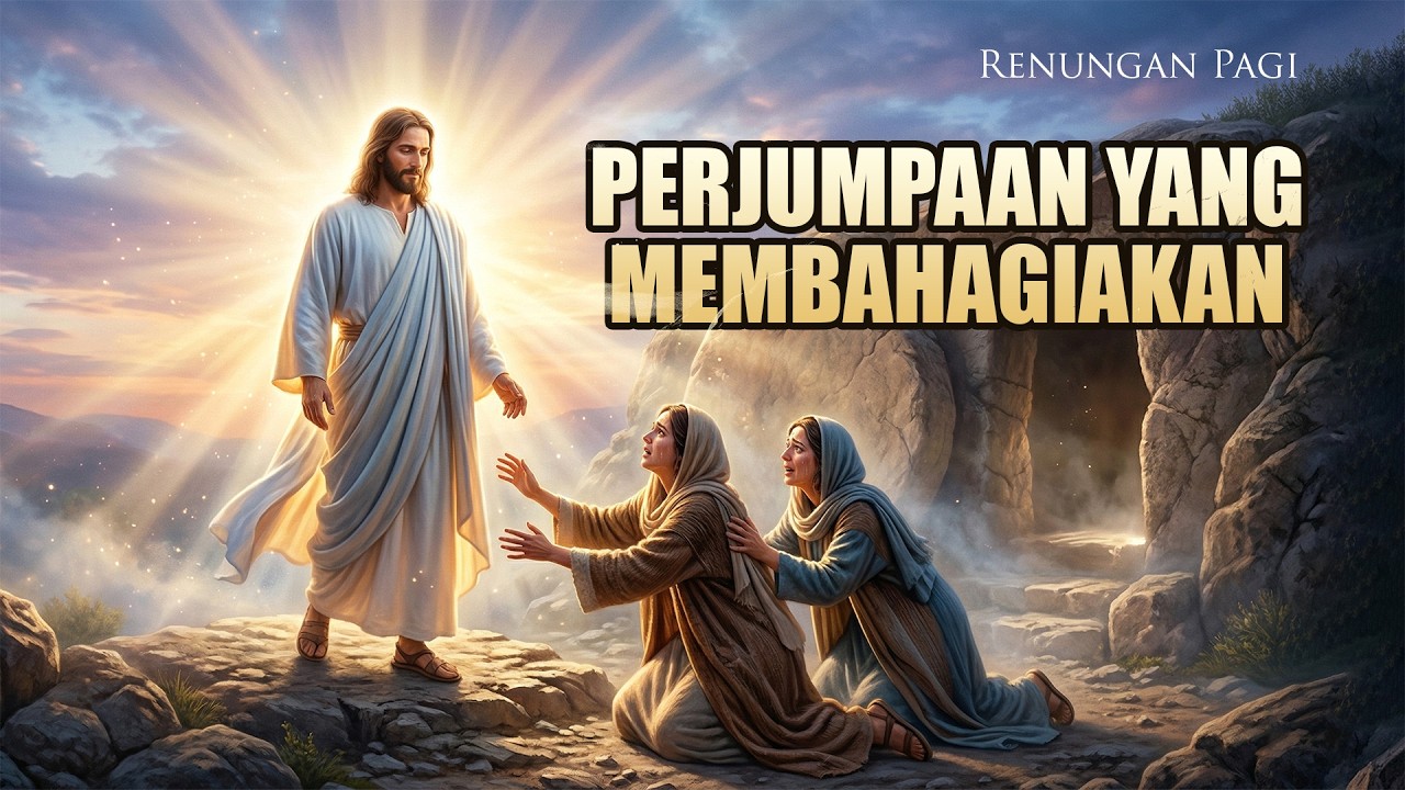 RENUNGAN PAGI - PERJUMPAAN YANG MEMBAHAGIAKAN - MATIUS 28 : 8 - 15